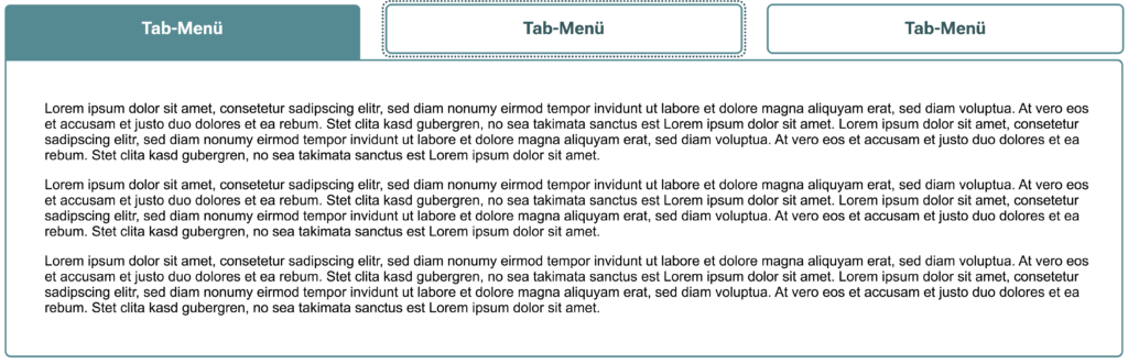 Tab-Menü
